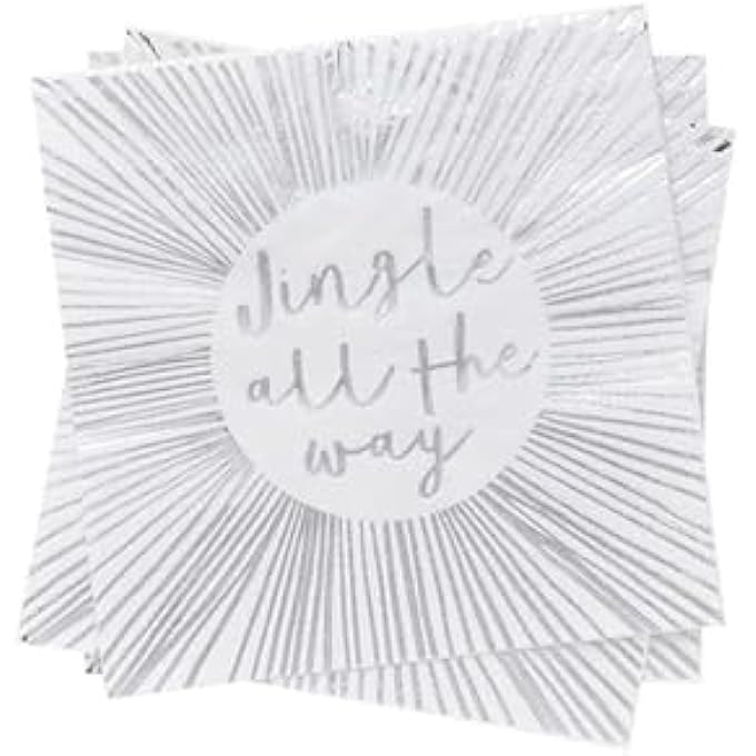JINGLE ALL THE WAY' PAPER NAPKINS 16PCS